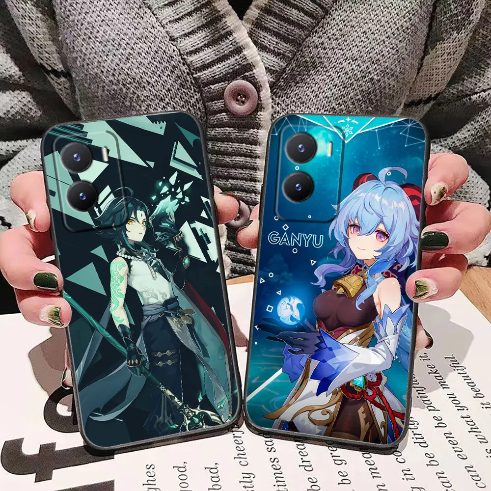 God Game g-Genshin Impact Phone Case For VIVO Y100 Y93 Y78 Y77 Y76 Y72 Y50 Y51 Y36 Y35 Y28 Y27 Y22S Y21 Y20 Y17 Y17S Y16 Case