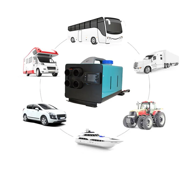 سخان ديزل الكل في واحد 5 كيلو وات 12 فولت فعال من حيث التكلفة، نظام تسخين هواء لوقوف السيارات متعدد المشاهد للمركبات التجارية واستخدام RV