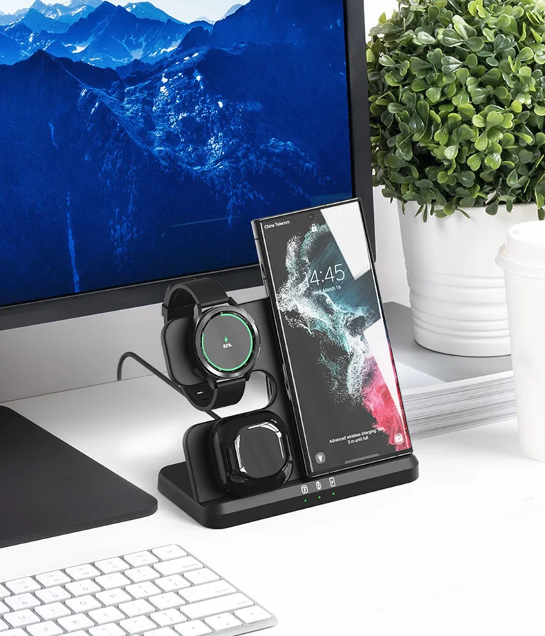 HaaYot 3-in-1 Kabelloses Ladegerät Ständer Schnellladestation Dock für Galaxy Fold 8 7 S26 S25 Ultra Galaxy Watch 9 8 7/Ultra 2 – Detail 8