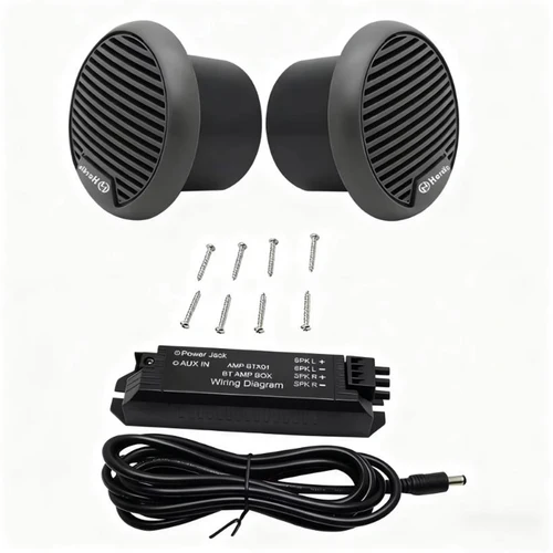Herdio 3 ''160W 2 uds altavoces impermeables para barco marino altavoz Bluetooth para motocicleta sistema de Audio estéreo para ATV UTV barco al aire libre