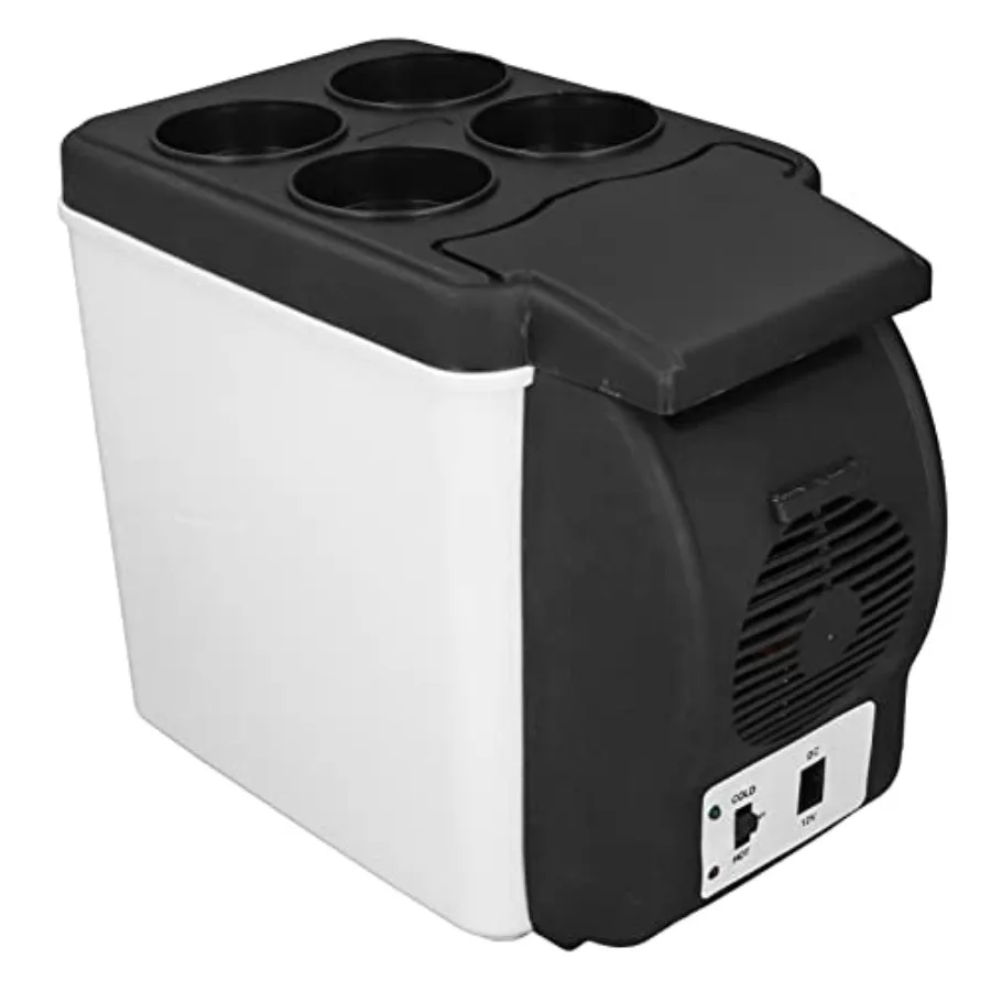 

Portable Mini Refrigerator for Car Use, ABS Plastic, Black, 12V/37W Low Noise 6L Large Capacity for Makeup, Skincare, and Food