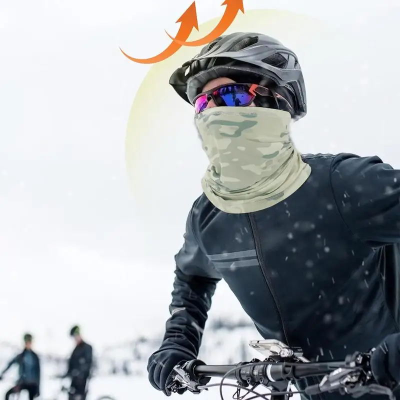 Cooling Neck Gaiter Neck Gaiter Face Cover Scarf Multifunctional Sun & Wind-proof Comfortable Camouflage Print Breathable Face