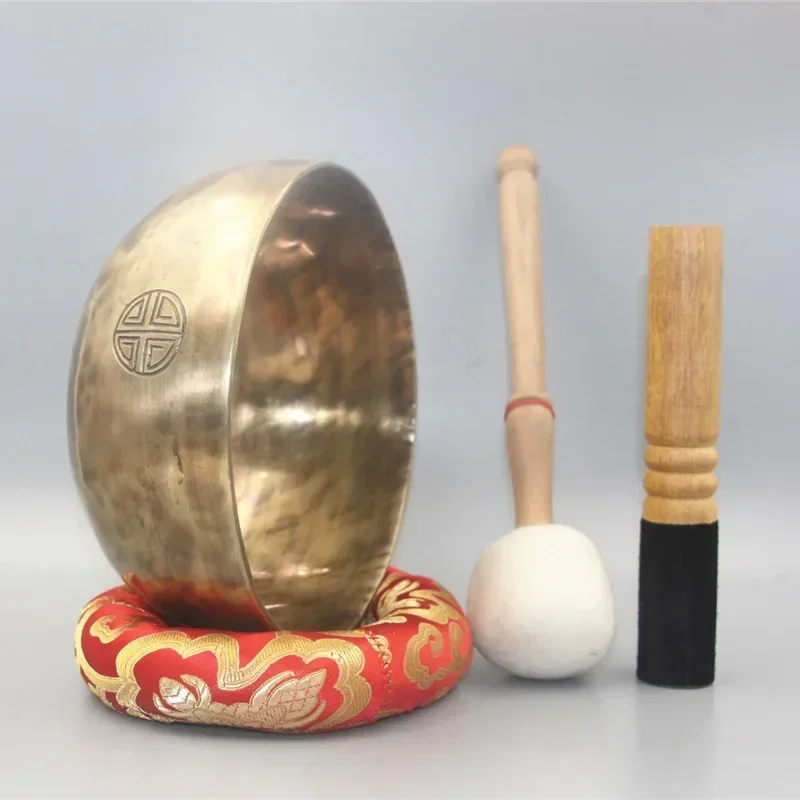 

Handmade Buddhist Tibetan Singing Bowl Sound Healing Percussion Instruments Nepal Singing Bowls Meditation Yoga Accessories