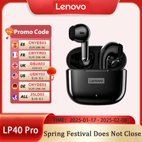 Choice Lenovo LP40 Pro TWS Wireless Bluetooth V5.1 Earphones In-Ear Noise Reduction Earbuds Waterproof Sport Headphones