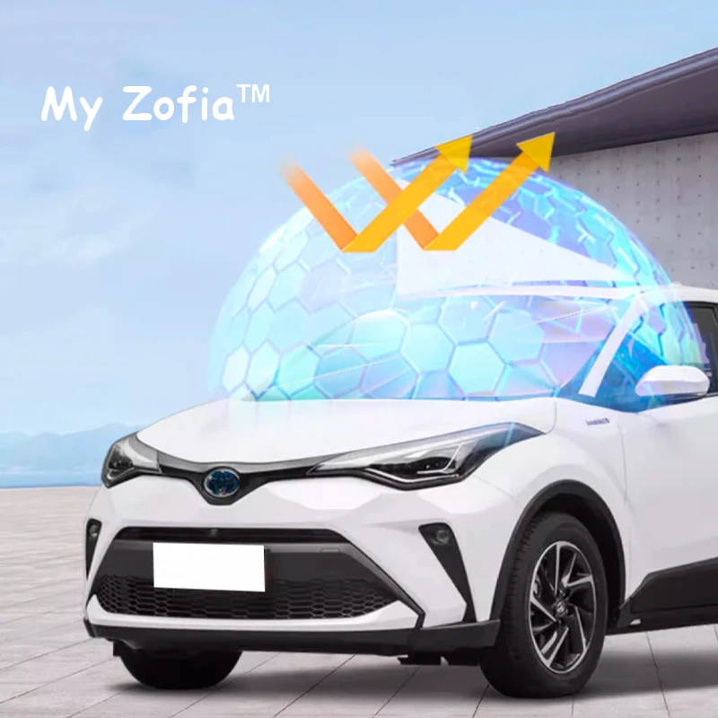 C-HR สำหรับ Toyota CHR ที่บังแดดที่บังแดดหน้ารถยนต์2023 2024 2025ร่มพับได้ amry ฉนวนกันความร้อนด้านหน้า