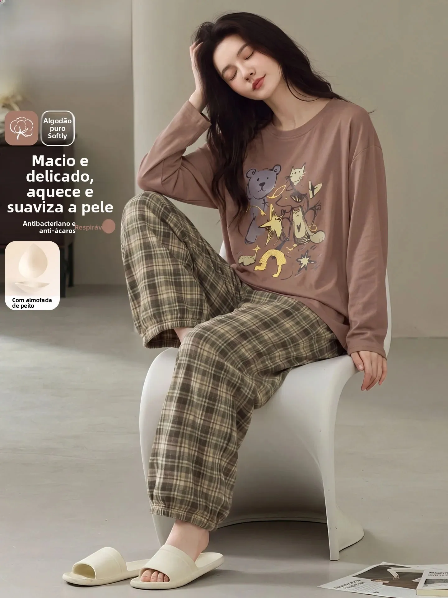 yueye-pigiama-da-donna-in-puro-cotone-con-maniche-lunghe-stampa-a-tema-cartone-animato-pantaloni-a-gamba-larga-e-taglio-a-lanterna-set-di-abbigliamento-da-casa-confortevole-e-realizzato-in-morbido-cotone