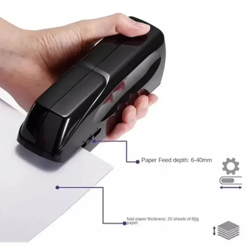 Hot Sale Electric Stapler Automatic Stapler Induction Time-saving And Labor-saving Office Financial Data No. 12 Can Staple 20
