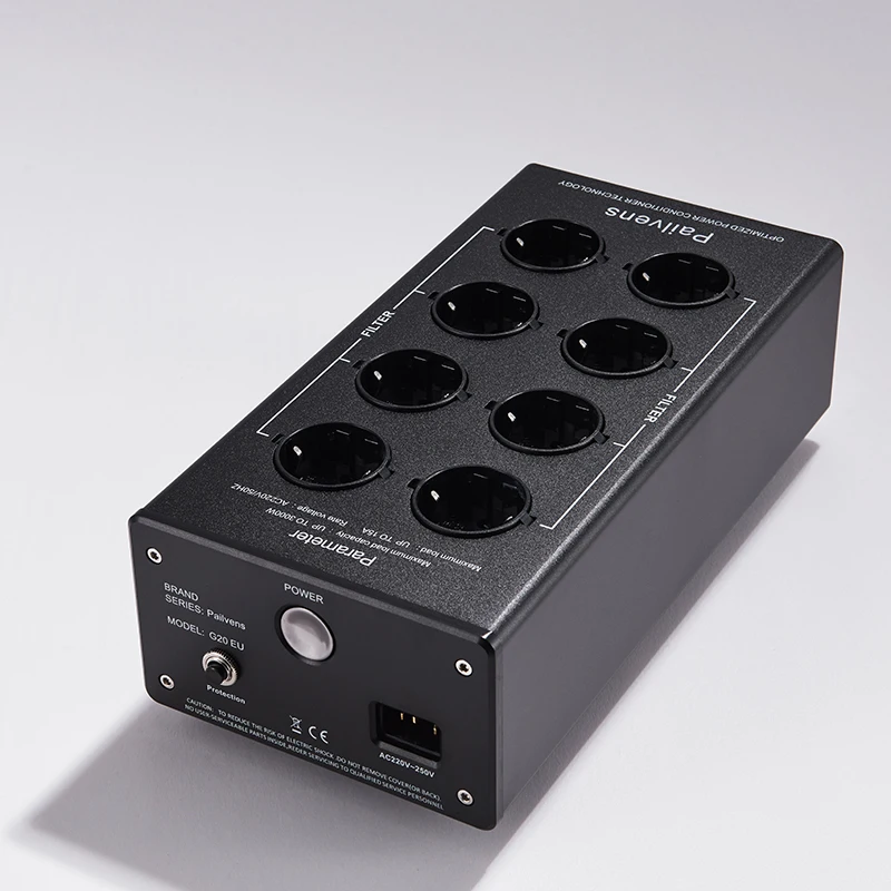 Pailvens مرشح الطاقة قطاع الطاقة مرحبا فاي 8-مقصورة المضادة للتدخل مقبس مرشح مع شاشة LED حماية زيادة التيار G20 #3