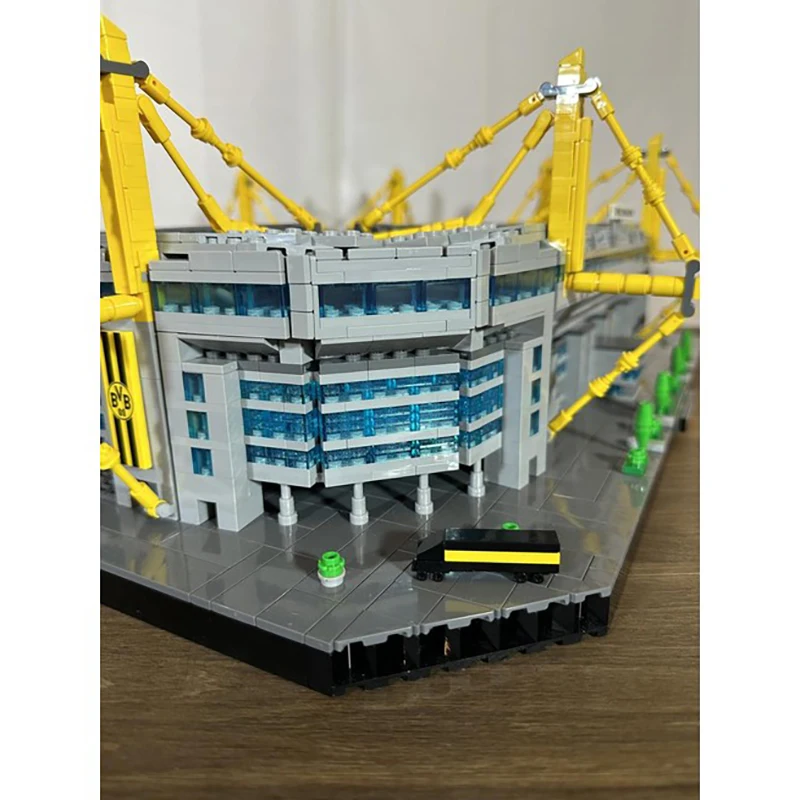 Nieuw MOC Bouwsteenmodel Westphalia Stadion 1:500 Technologie Modulair Kinderspeelgoed Cadeau DIY-montageset