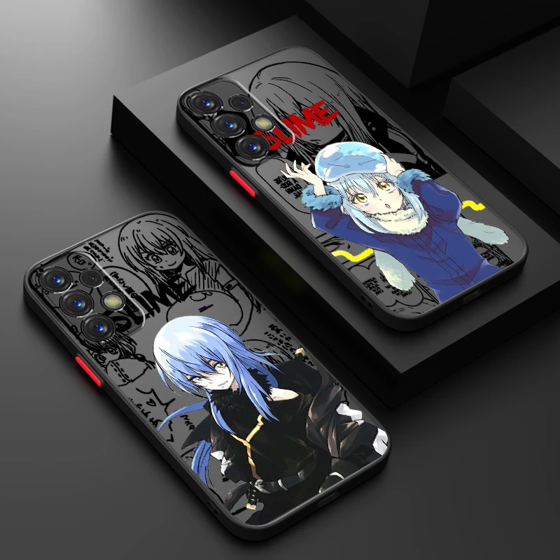 R-Rimuru T-Tempest Cool Anime Frosted Translucent For Samsung A53 A52 A33 A32 A51 A71 A21S A13 A73 A50 A22 A12 5G Back