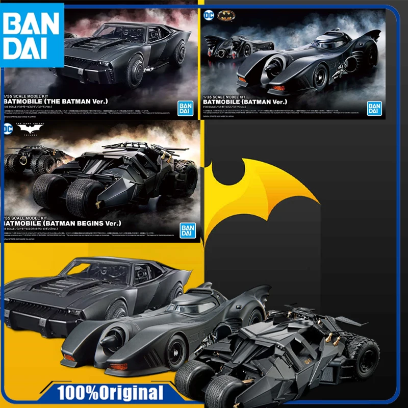 Bandai Original 1/35 BATMOBILE THE BATMAN VER. Аниме Фигурка Сборка Модель Игрушки Коллекционная Модель Украшения Подарки