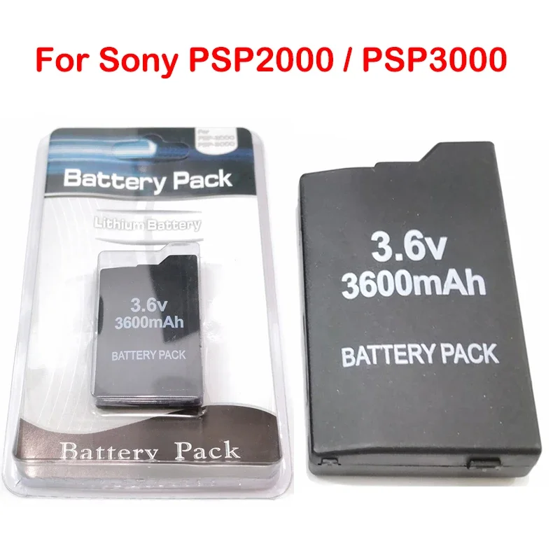 Batterie Li-ion Rechargeable 3600mAh 3.6V pour Sony PSP 2000 PSP 3000 PSP2000 PSP3000, Batteries de remplacement pour manette de jeu