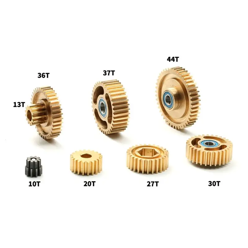 CYGJ-Gear Synchronizer Set Bevel Gearbox Motor For 1/14 Tamiya Truck Tractor Trailer R620 MAN VOLVO Scania Upgrade Parts
