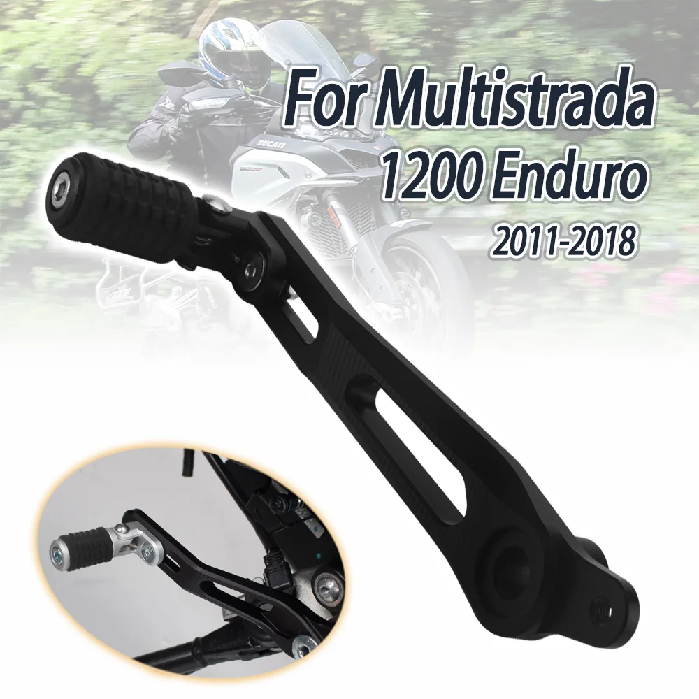 For Ducati Multistrada 1200 Enduro 2011 2012 2013 2014 - 2018 Motorcycle Adjustable Folding Gear Shifter Shift Pedal Lever Fits