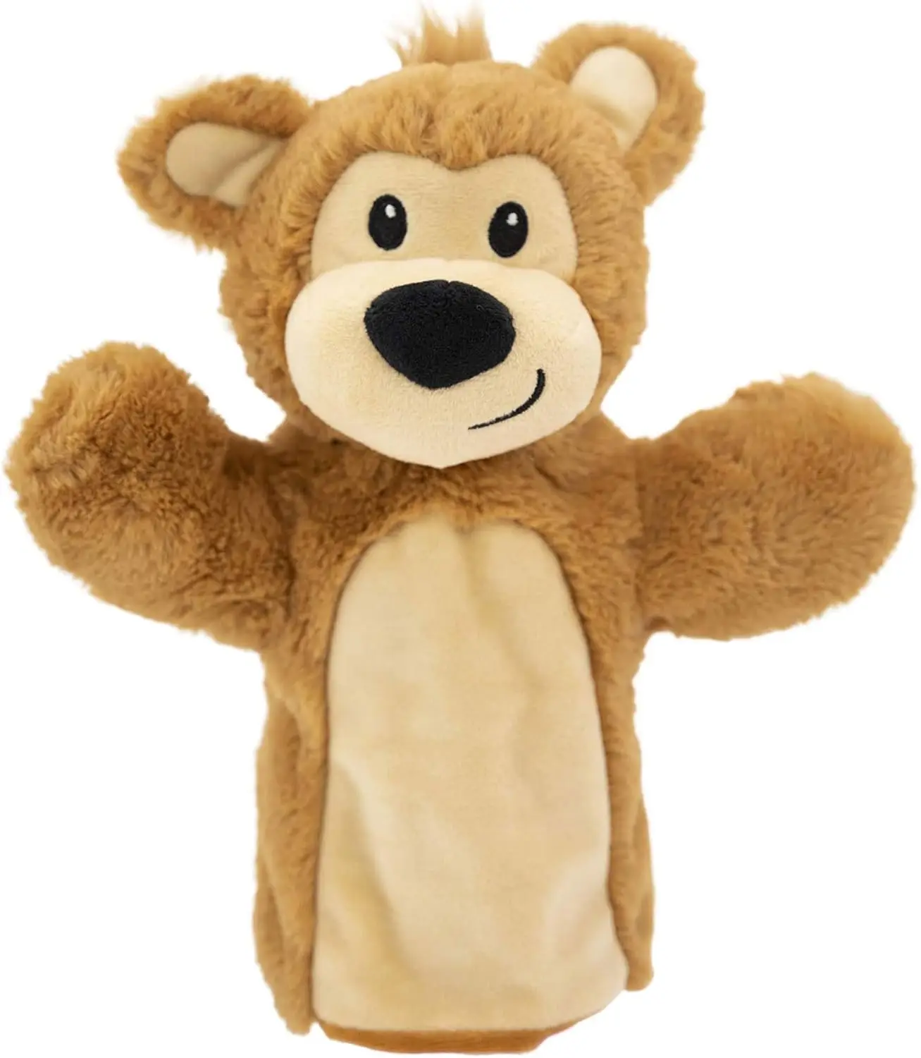 

Мягкая плюшевая кукла-медвежонок для детей, младенцев и малышей - плюшевая игрушка с вышитыми деталями, идеально подходит для дней рождения и игр.