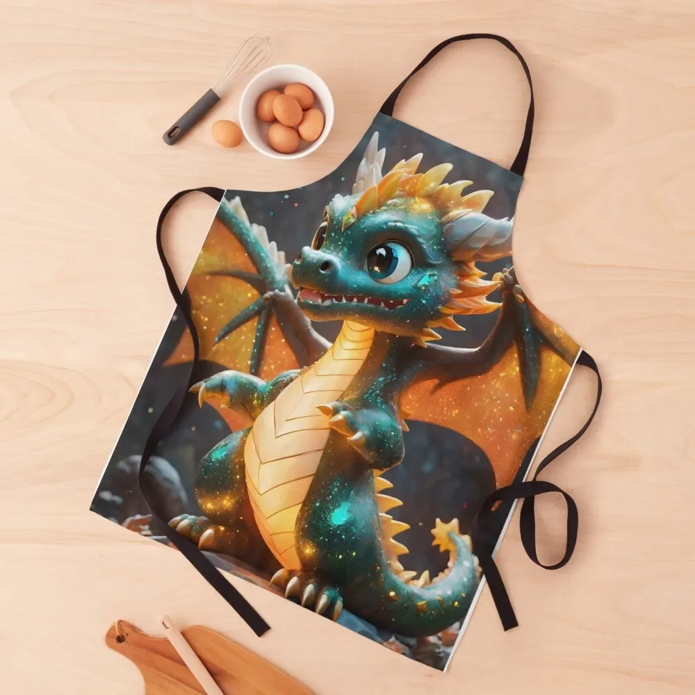 Cute Dragon - Design 1 Apron For Kitchen for home useful pieces Apron