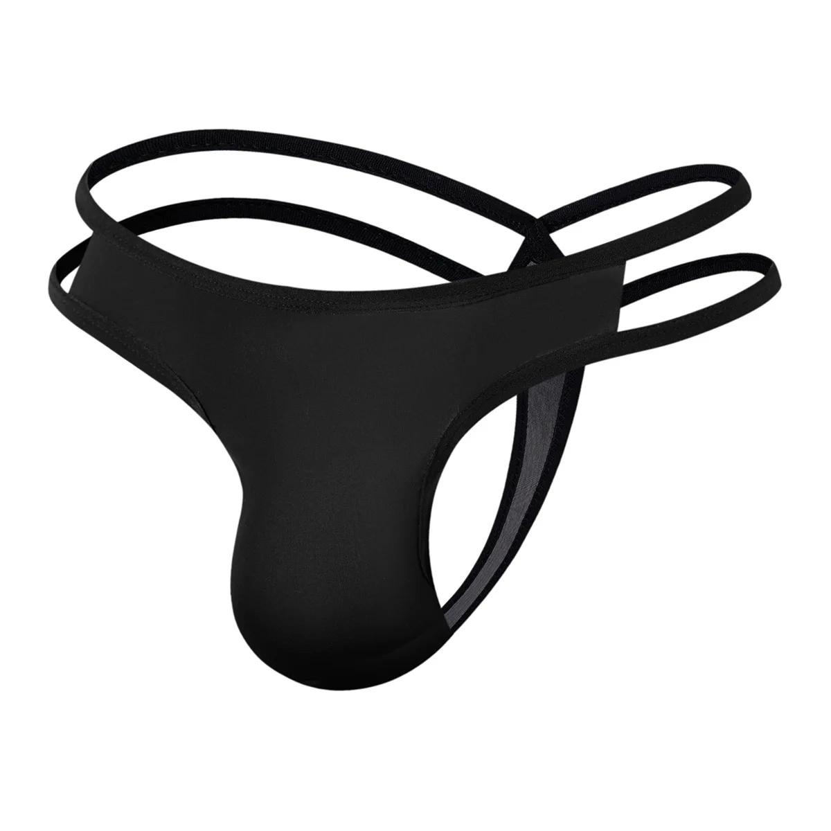 

Men's Sexy Low Waist Belt Cotton Underwear Jockstrap Men Breathable Lingerie Slip Hombre U Convex String Gay Party Thong