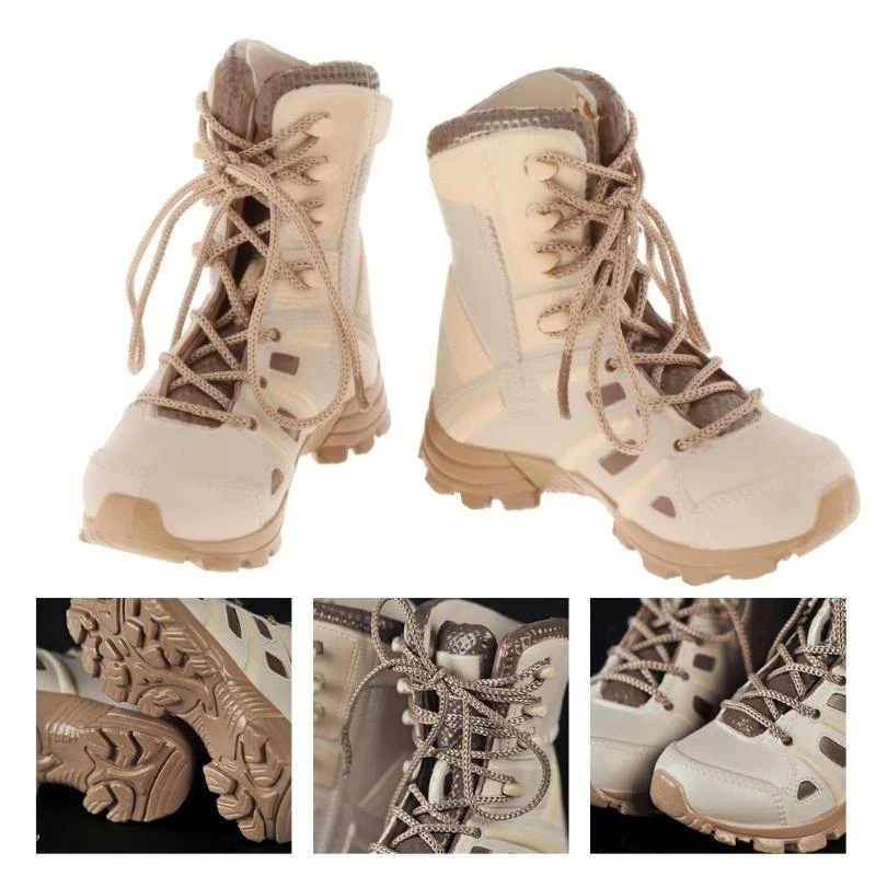 

Q81A 1 Пара 1/6 Scale Soldier Figure Boot Реалистичные туфли для скалолазания для энтузиастов моделей Dollhouses