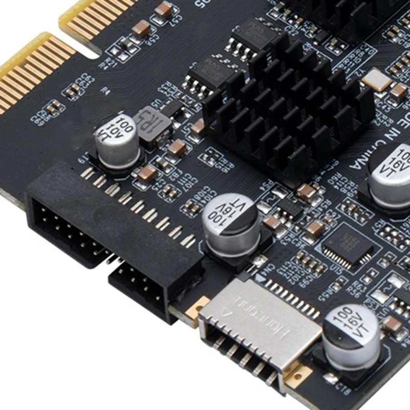 

Q22A USB 3.2 PCIE Expansion Card PCIE 4X To USB3.2 PCIe Adapter Card 10Gbps