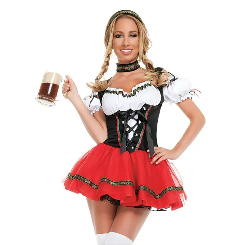 

Женский костюм на Октоберфест Lederhosen, костюм для девушки, костюм служанки