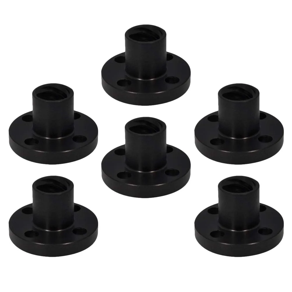 

6pcs 3D Printer Lead Screw Nut Set POM Nuts Small Lightweight Smooth Quiet Precision Reliable Stable Practical Popular