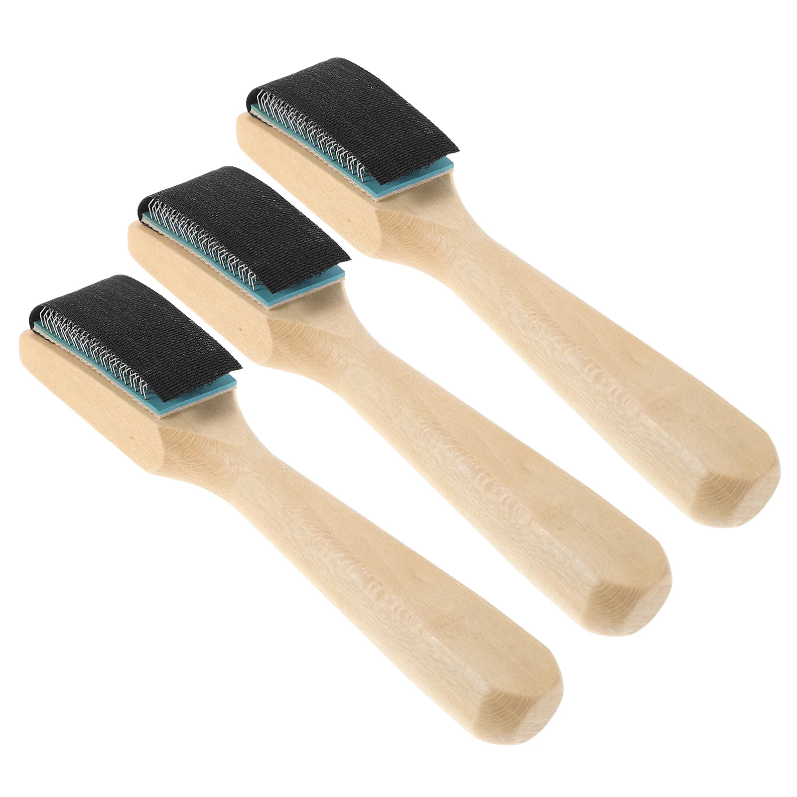 

3 Pcs Dance Shoes Cleaning Brush Multifunctional Steel Wire Ballroom Portable Care Tool Wooden Scrub Dusting