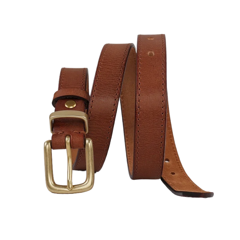 جلد البقر دبوس مشبك حزام المرأة الرجعية عالية الجودة حزام جديد مزين حزام الجينز