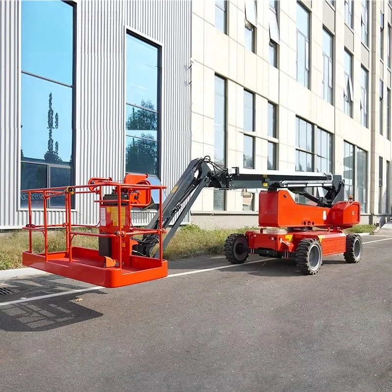 18m-29m Hydraulic Cherry Picker Lift Table Self Propelled Boom Lifts Telescopic Lifting Platform Aerial Work For Sale