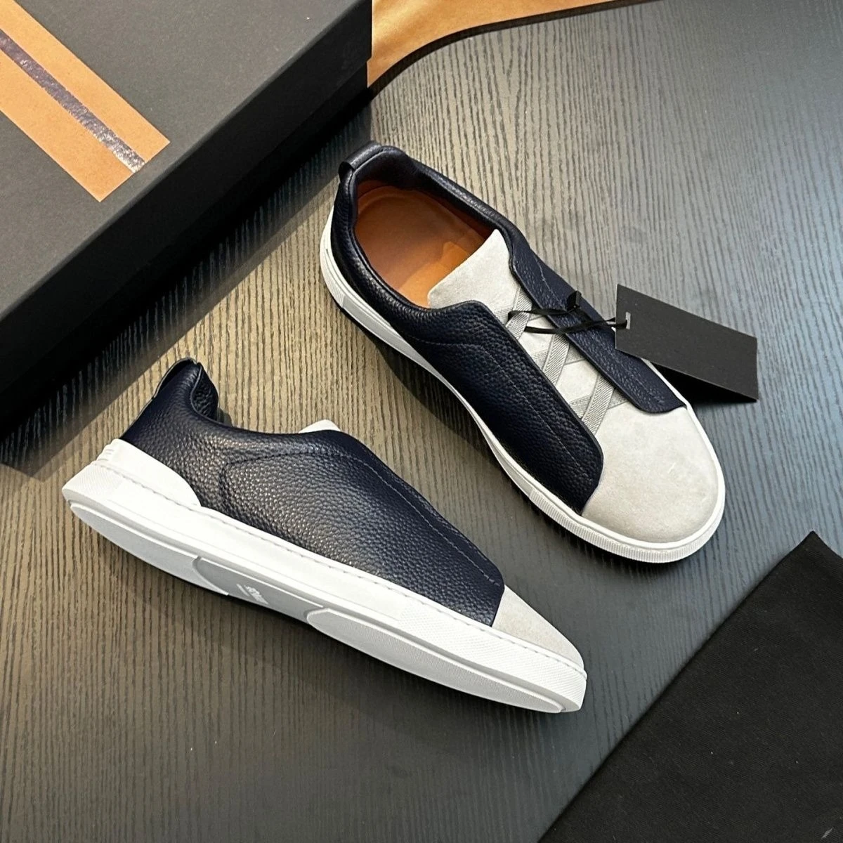 

Новые мужские туфли Lazy Board из натуральной кожи, замшевые слипоны из воловьей кожи, модная спортивная повседневная обувь