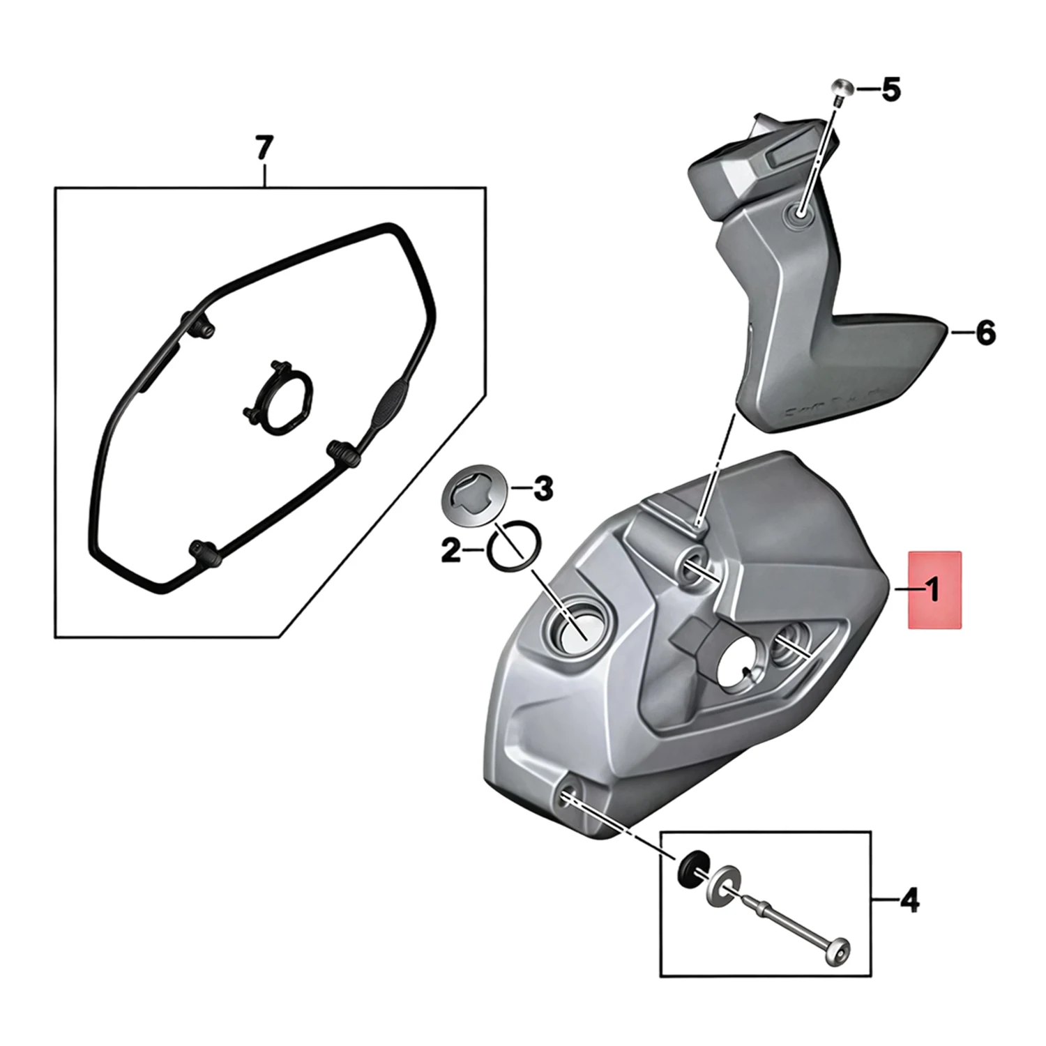 

For BMW R1250GS R 1250 GS ADV GSA R RS RT 19 20 21 0J90 K50 K51 K52 K53 K54 11127923596 Black Valve Cover Gasket Set Rubber