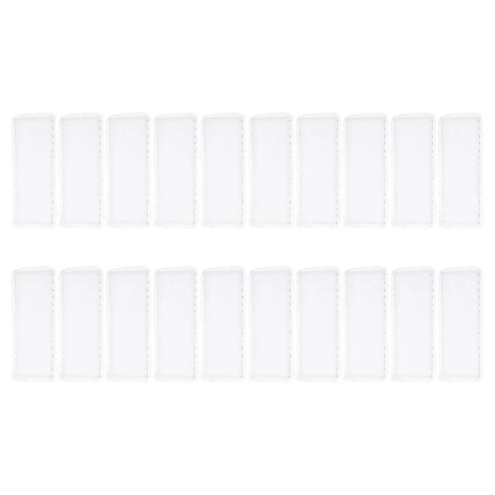 

20Pcs Cross Stitch Bookmarks Blank Fabric Bookmarks for Embroidery DIY Sewing Crafts Hollow Out Polyester Portable Creative
