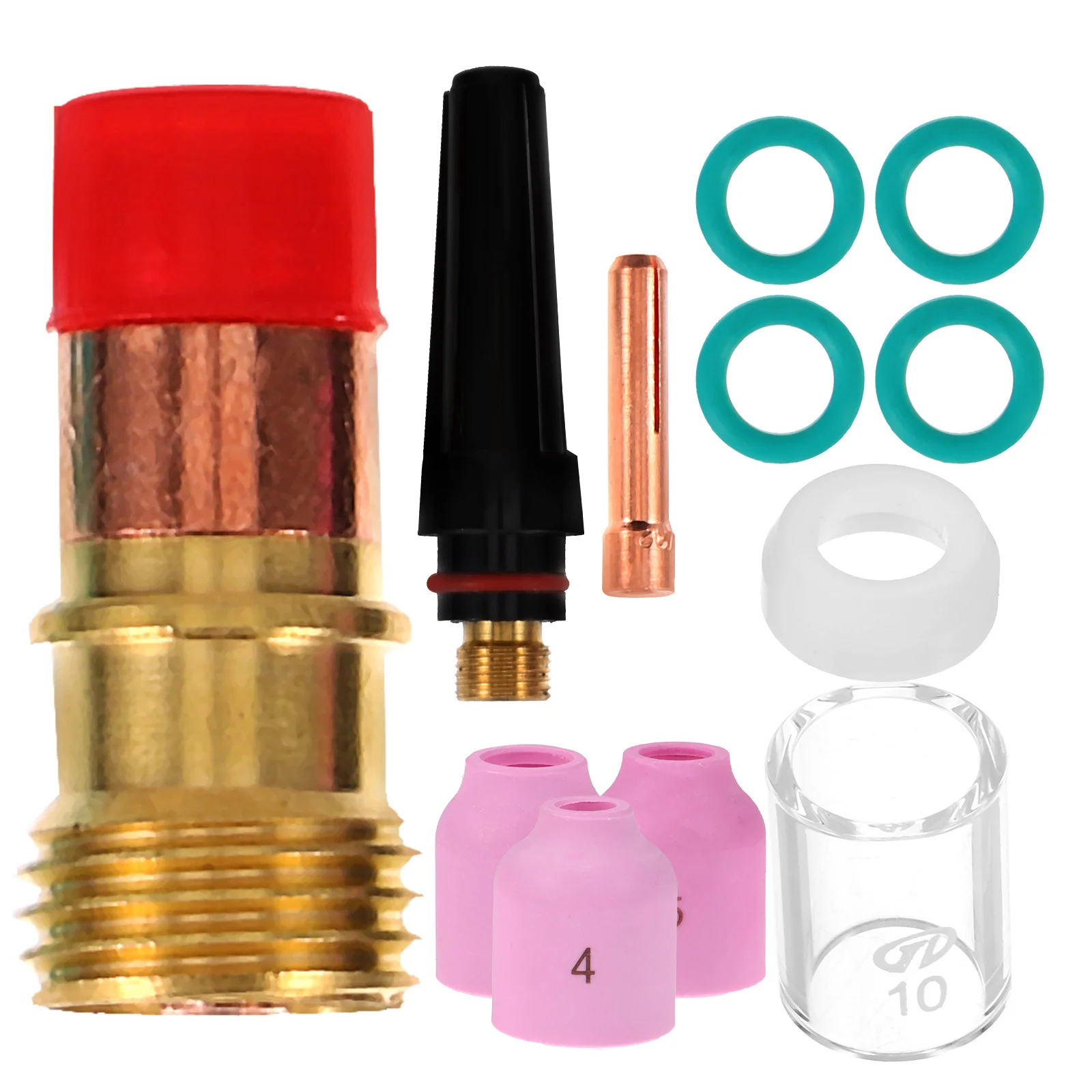 1Set Tig كأس ملحقات لحام عالية التوصيل شبكة من الاستانلس استيل شاشة لشعلة لحام أداء مستقر للفوهة #3