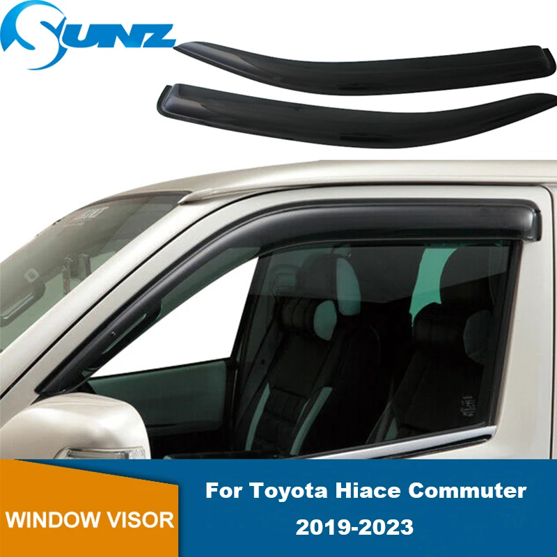 Window Visor For Toyota Hiace Commuter 2019 2020 2021 2022 2023 Car Side Window Wind Deflectors Vent Visors Sun Wind Rain Shield