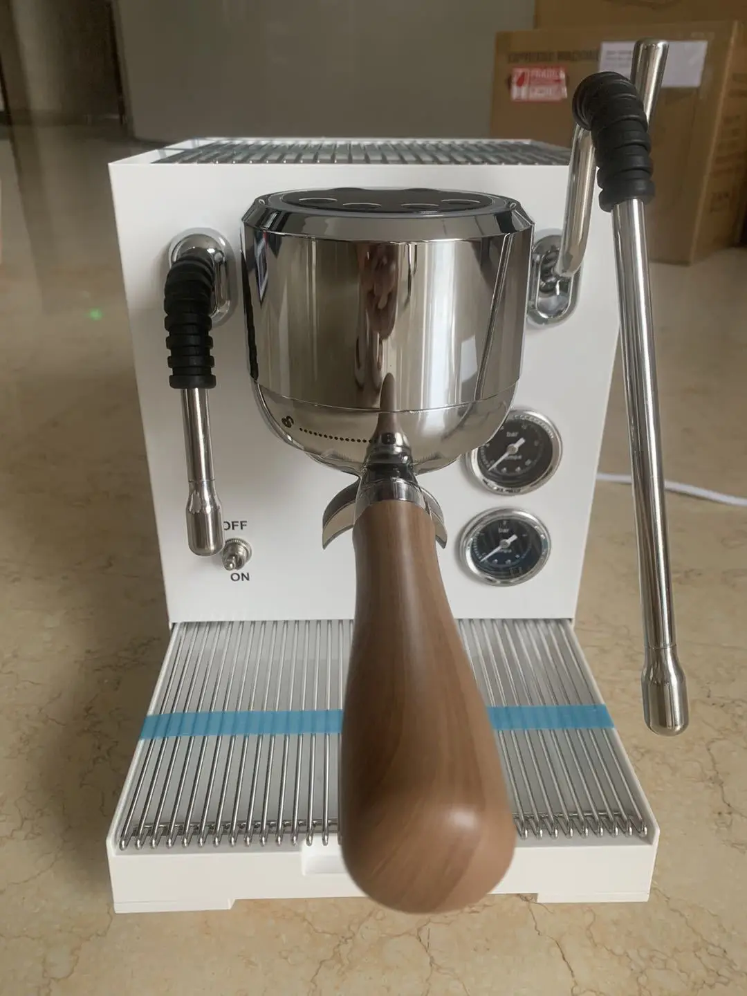 Electric Stainless Steel Espresso Coffee Machine Portable Brew System