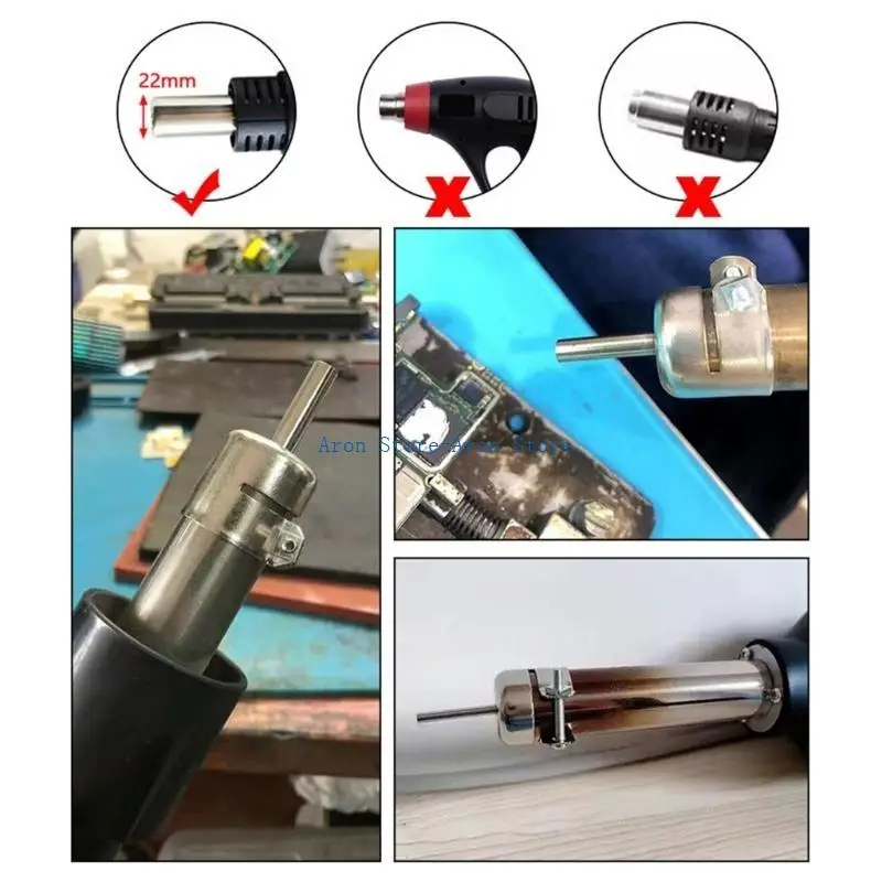 H3CF 1Set/8pcs Heat Guns Сопла, инструмент ремонта пайки с горячим воздухом для многих видов пайки горячих воздуха