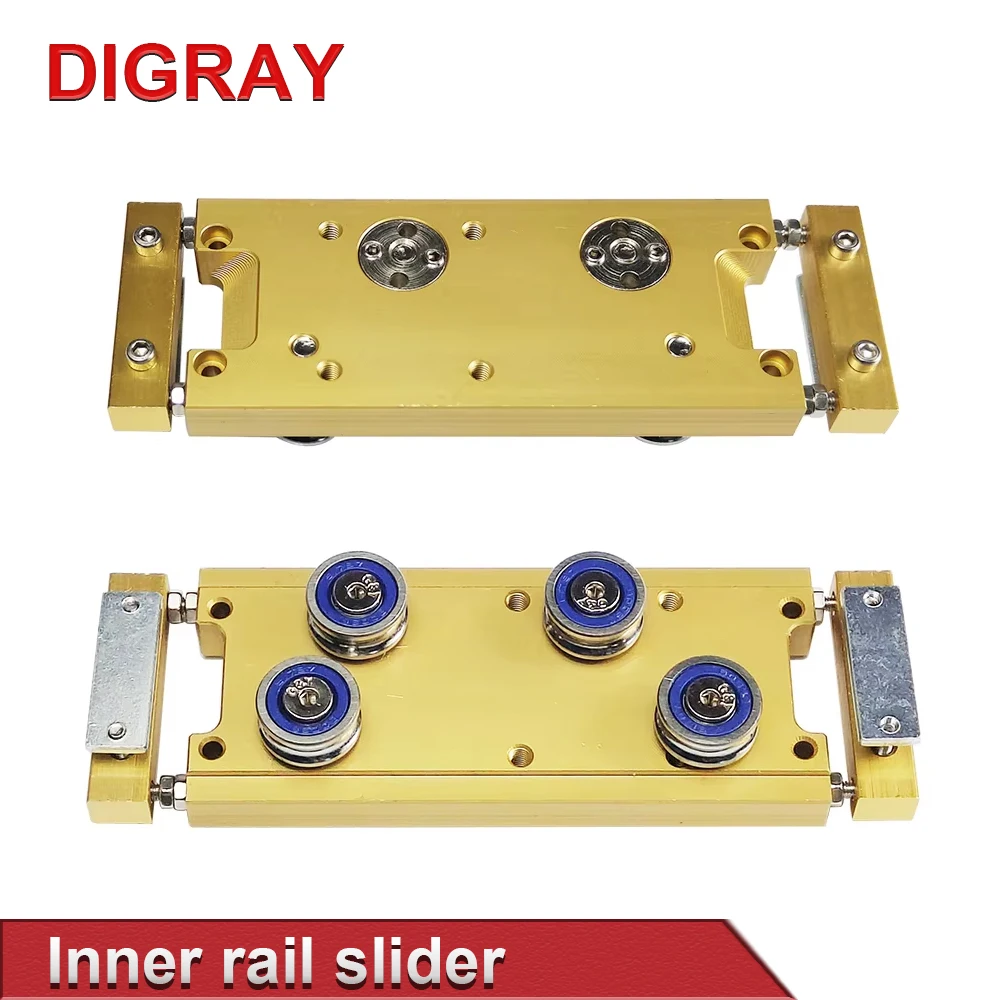 DIGRAY Gold Y-axis Inner Guide Slider With Four-wheel Guide Block For Laser Engraving and Cutting Machine Accessories