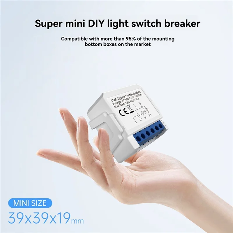 A60P Tuya Zigbee Zero Fire Smart Switch Module Two-Way Control Support Voice Control DIY Home Automation 3 Gang