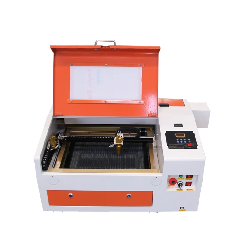 

4030 co2 40w 50w 60w mini la ser engraving cutting machine small lazer engraving machine expiry date stamp machine