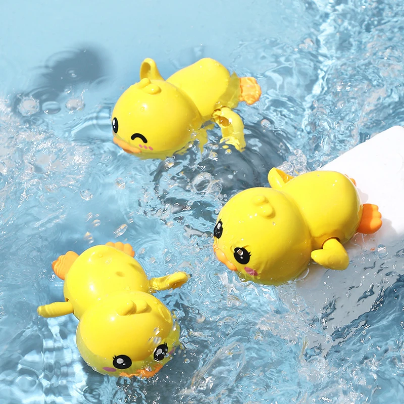 Baby Bath Toys Cute Swimming Duck Bath Toys for Toddlers Shower Swimming Water baby toys for children NewBorn Baby Bathtub