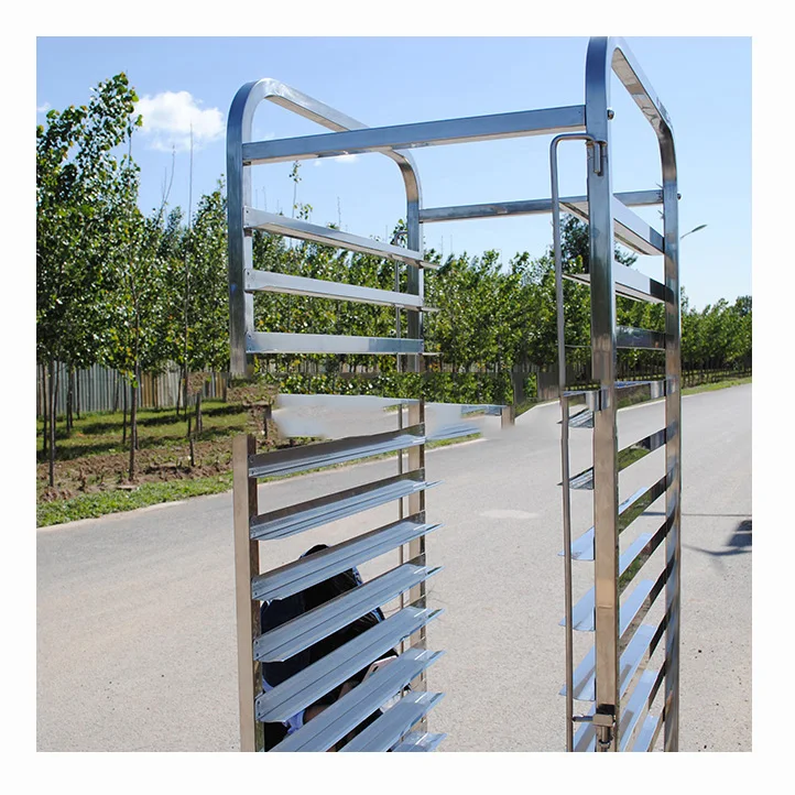 Commercial 304 Stainless Steel Bakery Trolley Bread Baking Cooler Tray Rack Trolley Bread Production Line Equipment Accessories