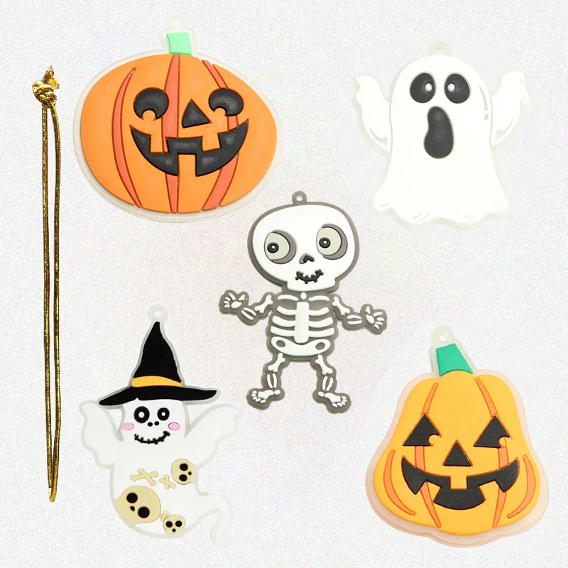 

3pcs Halloween Door Decorations Horror Pumpkin Ghost Bat Door Hanging Pendents for Halloween Festival Party DIY Decor Supplies