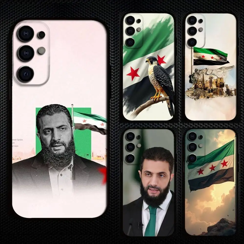 

Ahmed al-Sharaa Syrian Flag Phone Case For Samsung S25,S24,S21,S22,S23,S30,Ultra,S20,Plus,Fe,Lite,Note,10,9,5G Black Cover