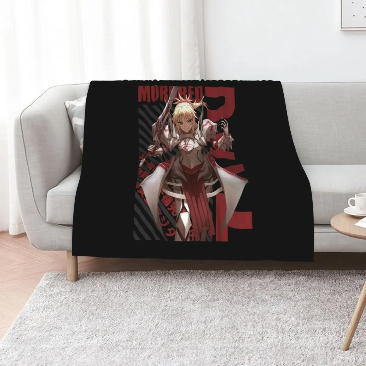 Fate - Mordred Anime Gift Throw Blanket Ultra Plush Cozy Blanket for Napping Sleeping