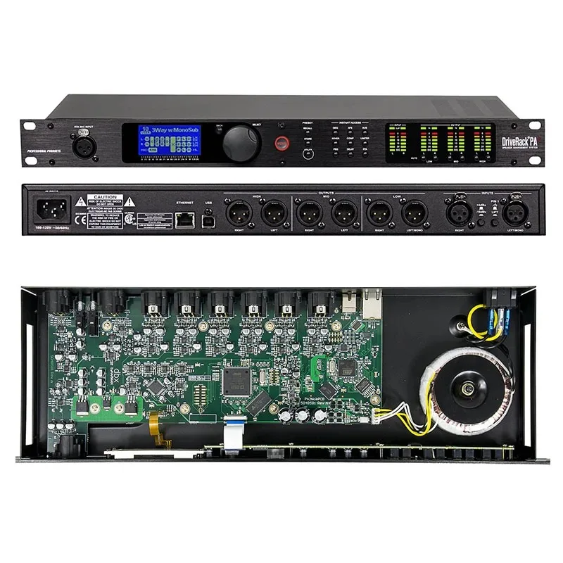 

DBX DriveRack PA2 Professional 2in6out DSP Karaoke Audio Processor Metal Construction For Stage Sound Equipment