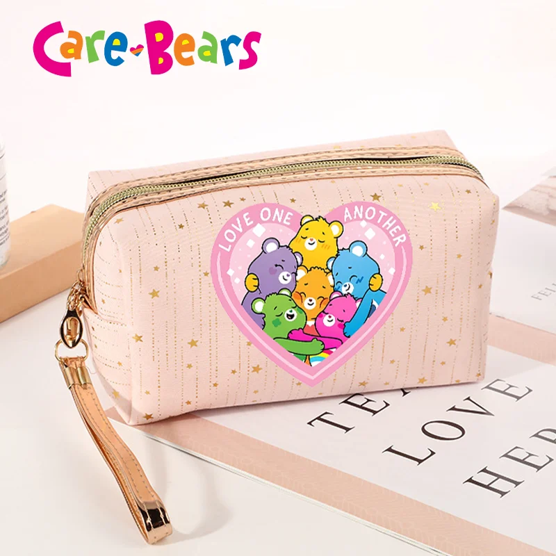 New Care Bears Cosmetic Bag Makeup Pouch Travel Portable Wash Toiletry Storage Organize Purse Beauty Case Lady Clutch Cute Gift