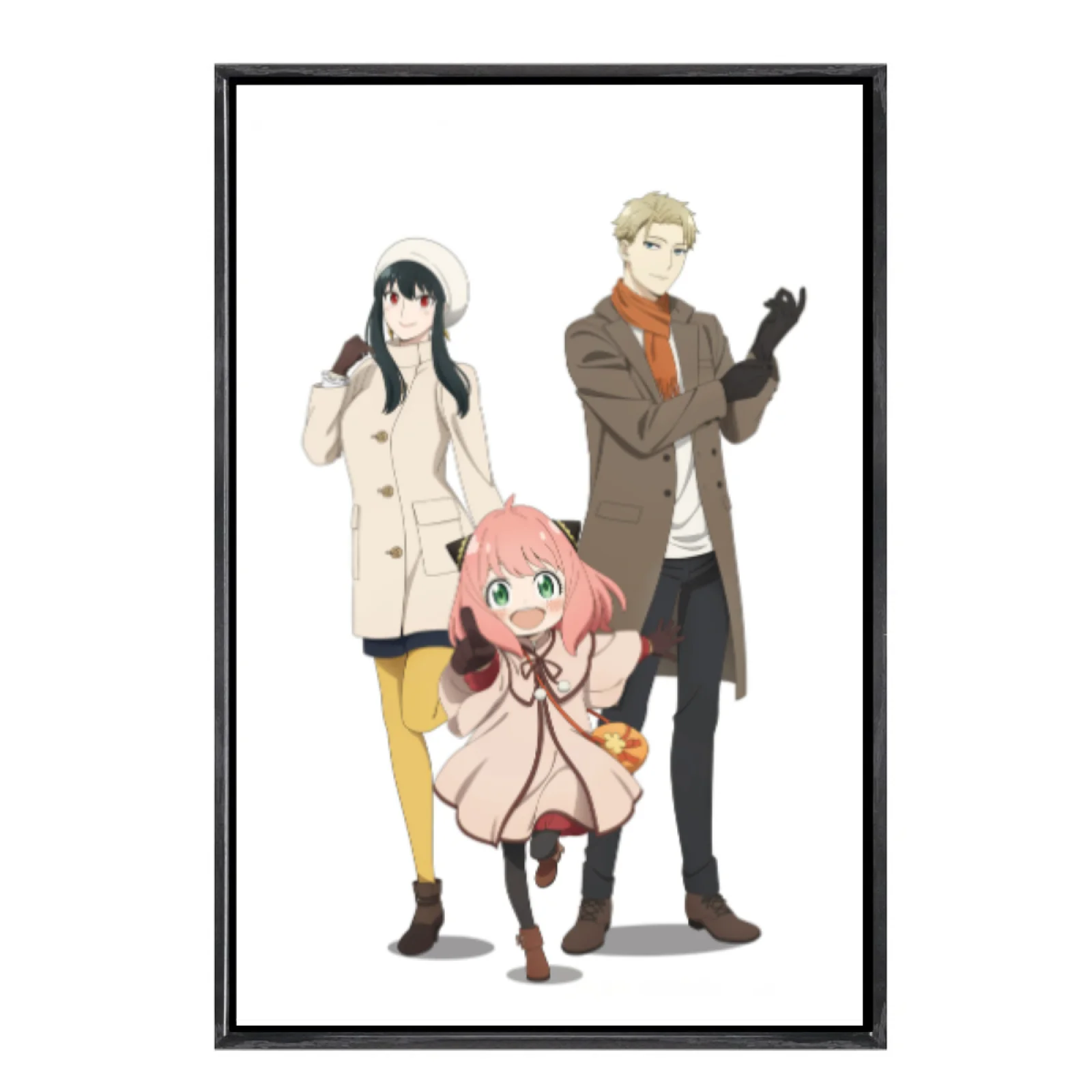 

Japanese Manga Multi-Size Canvas Poster Double Framed Wall Art,Spyxfamily Home Decor for Living Room Bedroom