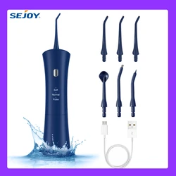 SEJOY New Irrigator Dental Water Flosser Mouth Washing Machine Home 3 Cleaning Modes 1800mAh USB IPX7 Waterproof 150ml