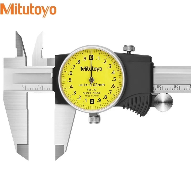 

Mitutoyo Original Promise Japan Dial Vernier Caliper with Meter Represents High Precision of 0-150-200mm 505-730 732.