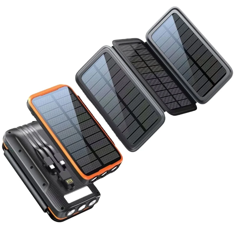 

Outdoor multi-function wireless bank 20000mAh solar power bank charging station