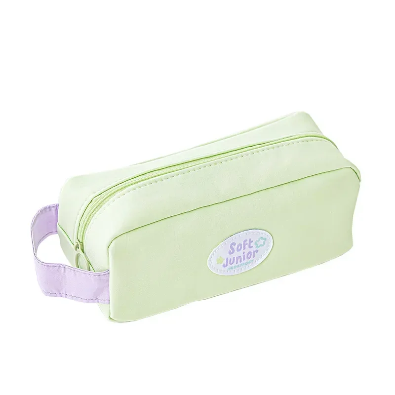 Imagem -06 - Candy Color Series Pencil Case Camadas Soft Touch Papelaria de Alta Capacidade Bolsa de Armazenamento para Estudante Moda Coreana Peça